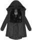 Marikoo Kamil Damen Parka Winterjacke mit Kapuze Schwarz Größe XS - Gr. 34