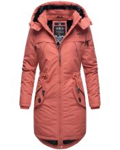 Marikoo Kamil Damen Parka Winterjacke mit Kapuze Coral Größe XS - Gr. 34
