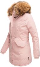 Marikoo Karmaa-Princess Damen Parka Winterjacke mit Fellkragen Rosa-Gr.XS