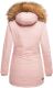 Marikoo Karmaa-Princess Damen Parka Winterjacke mit Fellkragen Rosa-Gr.XS