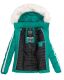 Navahoo Khingaas Damen Winter Steppjacke mit Kapuze Türkis Größe XS - Gr. 34