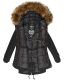 Marikoo La Viva Princess ladies winterjacket with fur collar - Black-Gr.XL
