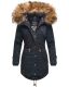 Marikoo La Viva Princess ladies winterjacket with fur collar - Navy-Gr.L