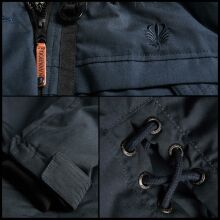 Navahoo Lady Like warme Damen Winterjacke mit Kapuze und Kunstfell Navy Größe XS - Gr. 34