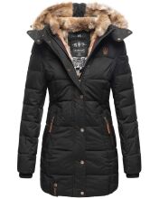 Marikoo Lieblingsjacke ladies warm winter jacket with hood - Black-Gr.XXL