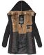 Marikoo Lieblingsjacke ladies warm winter jacket with hood - Black-Gr.XXL