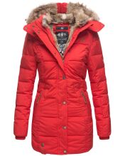 Marikoo Lieblingsjacke ladies warm winter jacket with hood - Red-Gr.XXL