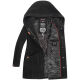 Marikoo Maikoo Damen Trenchcoat Wintermantel Schwarz Größe S - Gr. 36