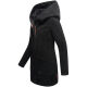 Marikoo Maikoo Damen Trenchcoat Wintermantel Schwarz Größe M - Gr. 38