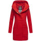 Marikoo Maikoo Damen Trenchcoat Wintermantel Rot Größe XXL - Gr. 44