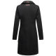 Marikoo Nanakoo Damen Trenchcoat Wintermantel Schwarz Größe M - Gr. 38