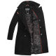 Marikoo Nanakoo Damen Trenchcoat Wintermantel Schwarz Größe M - Gr. 38