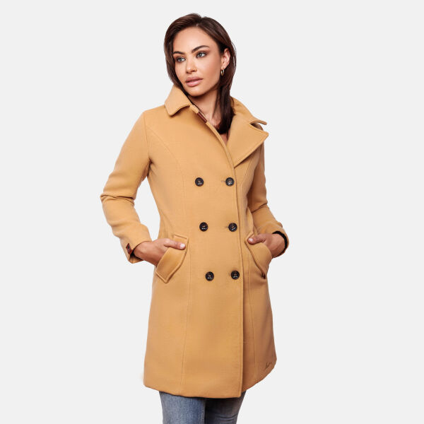 Marikoo Nanakoo Damen Trenchcoat Wintermantel Camel Größe XS - Gr. 34