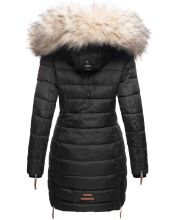 Navahoo Nimalaa warme Damen Winter Steppjacke mit Kapuze Schwarz Größe XS - Gr. 34