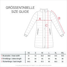 Navahoo Nimalaa warme Damen Winter Steppjacke mit Kapuze Schwarz Größe XS - Gr. 34