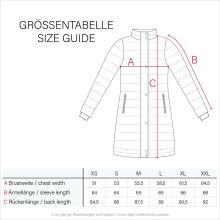 Navahoo Nimalaa warme Damen Winter Steppjacke mit Kapuze Navy Größe XS - Gr. 34