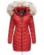 Navahoo Nimalaa warme Damen Winter Steppjacke mit Kapuze Rot Größe XS - Gr. 34