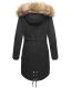 Navahoo Rosinchen Damen Parka Winterjacke mit Kapuze Schwarz Größe L - Gr. 40