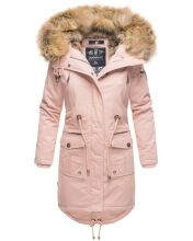 Navahoo Rosinchen Damen Parka Winterjacke mit Kapuze Rosa Größe XS - Gr. 34
