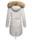 Navahoo Rosinchen Damen Parka Winterjacke mit Kapuze Hellgrau Größe XL - Gr. 42