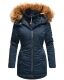 Marikoo Sanakoo Damen Winterjacke mit Kapuze und Teddyfell  Navy Größe S - Gr. 36