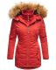 Marikoo Sanakoo ladies winter parka jacket with fur collar - Red-Gr.S