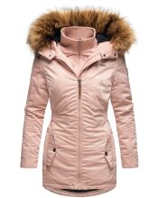 Marikoo Sanakoo ladies winter parka jacket with fur collar - Rosa-Gr.XS