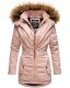 Marikoo Sanakoo ladies winter parka jacket with fur collar - Rosa-Gr.XS