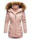 Marikoo Sanakoo ladies winter parka jacket with fur collar - Rosa-Gr.XS