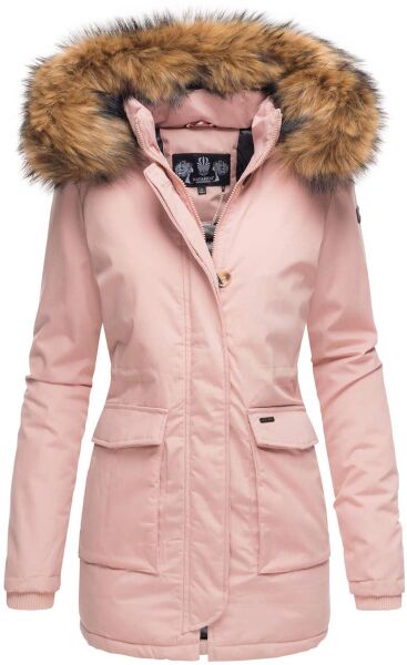 Navahoo Schneeengel-Princess Damen Parka Winterjacke mit KapuzeRosa Größe XS - Gr. 34