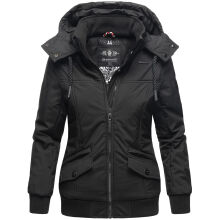 Marikoo Sumikoo Damen Jacke mit Kapuze Schwarz-Gr.S