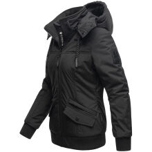 Marikoo Sumikoo Damen Jacke mit Kapuze Schwarz-Gr.S