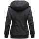 Marikoo Sumikoo Damen Jacke mit Kapuze Schwarz-Gr.S