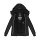 Marikoo Sumikoo Damen Jacke mit Kapuze Schwarz-Gr.S