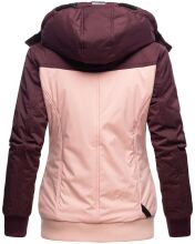Marikoo Sumikoo Damen Jacke mit Kapuze Weinrot-Gr.XS