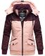 Marikoo Sumikoo Damen Jacke mit Kapuze Weinrot-Gr.XS