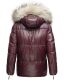 Navahoo Tikunaa ladies winter jacket quilted jacket with faux fur hood - Wine Red-Gr.S