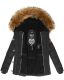 Navahoo Zoja Damen gespteppte Winterjacke gefüttert mit Teddyfell Schwarz Größe S - Gr. 36