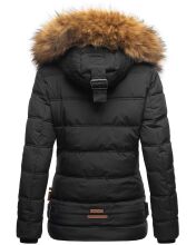 Navahoo Zoja ladies quilted jacket with teddy fur - Black-Gr.L