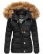 Navahoo Zoja ladies quilted jacket with teddy fur - Black-Gr.L