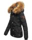 Navahoo Zoja ladies quilted jacket with teddy fur - Black-Gr.L
