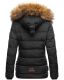 Navahoo Zoja ladies quilted jacket with teddy fur - Black-Gr.L