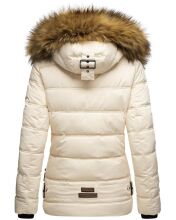 Navahoo Zoja Damen gespteppte Winterjacke gefüttert mit Teddyfell Beige Größe XS - Gr. 34