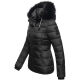 Navahoo Zuckerbiene ladies hooded quilted jacket - Black-Gr.XS