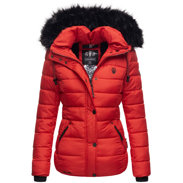 Navahoo Zuckerbiene ladies hooded quilted jacket - Red-Gr.XS