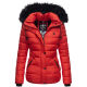 Navahoo Zuckerbiene ladies hooded quilted jacket - Red-Gr.XS