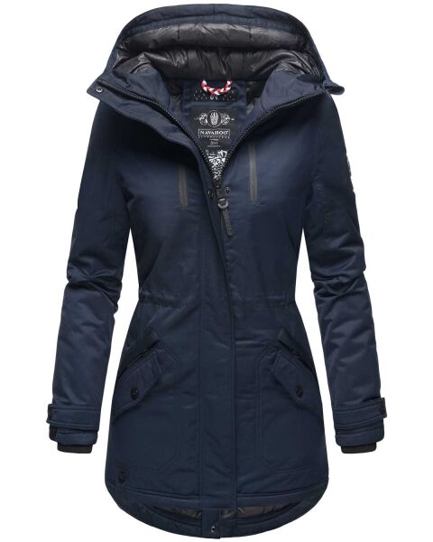 Navahoo Avrille ladies parka winter jacket with hood - Navy-Gr.XS