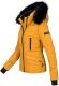 Navahoo Adele Ladies Winter Jacket Warm Lined Teddy Fur Quilted Winterjacket B361 Yellow Size XXL - Size 44