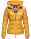Marikoo Sole Damen Winter Steppjacke mit Kapuze B668 Gelb Größe XS - Gr. 34