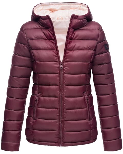 Marikoo Lucy Ladies Quilted Jacket B651 Wine Red Size S - Size 36